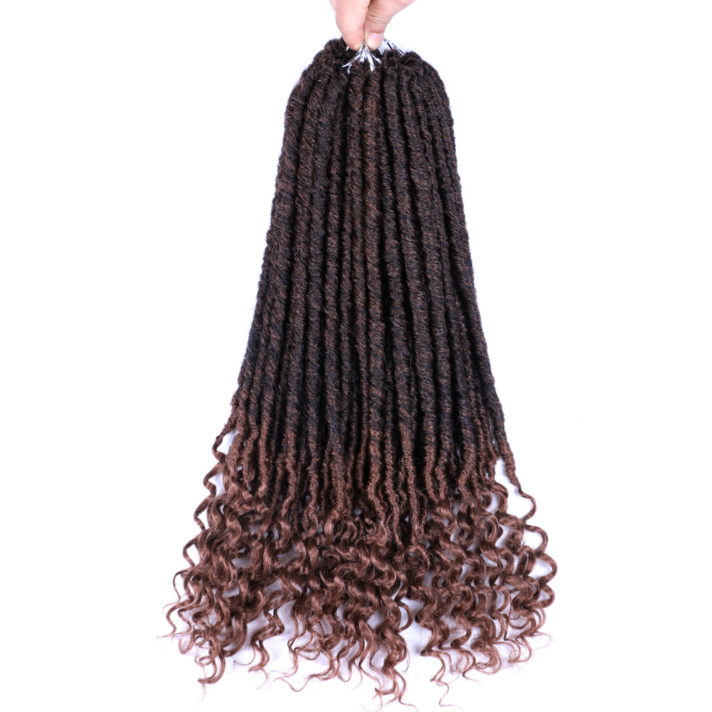 Peluca europea y americana Africana trenza sucia Estatua de la libertad diosa Faux LOCs crochet pelo