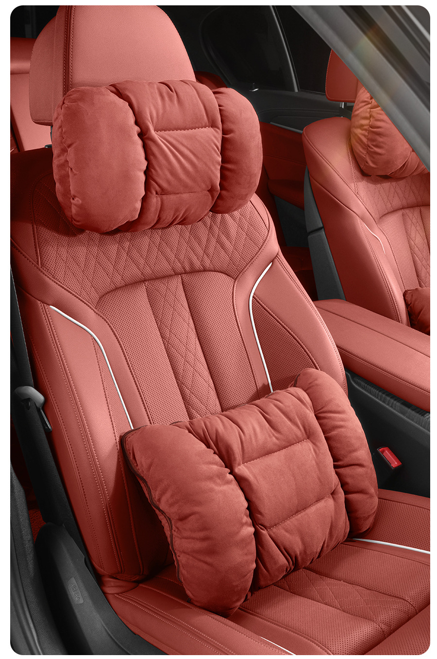Cross-Border New Car Pillow Quilt Waist Support Dual-Purpose Two-In-One Quilt Flannel Car Air-Conditioning Quilt down Quilt Pillow