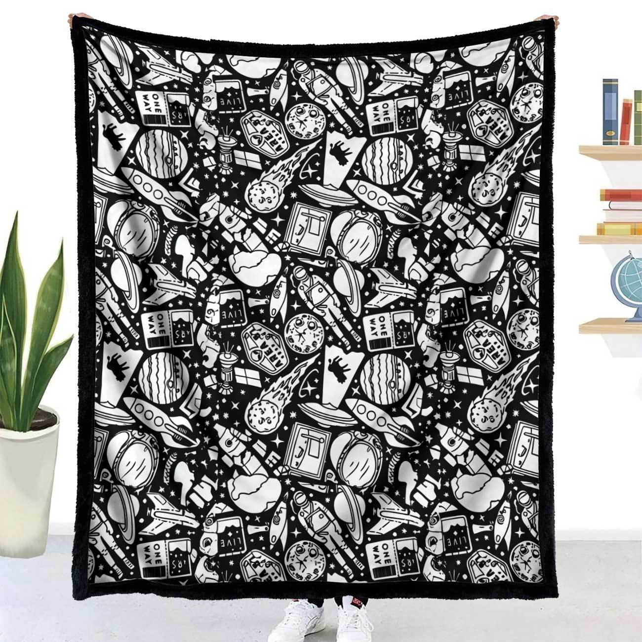 一件起发画画毯子 DIY Coloring Blanket 手工彩色画笔填色毯X