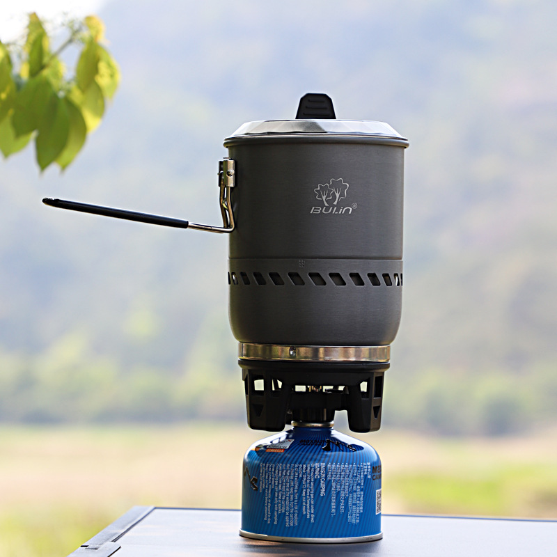 Bulin integrado al aire libre estufa olla camping cocina al aire libre gas portátil reactor estufa al aire libre