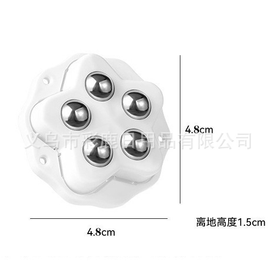 polea silenciosa tipo pegado universal rueda base de bola única rueda rodilla base de bola muebles móvil mesa de té bandeja image 22
