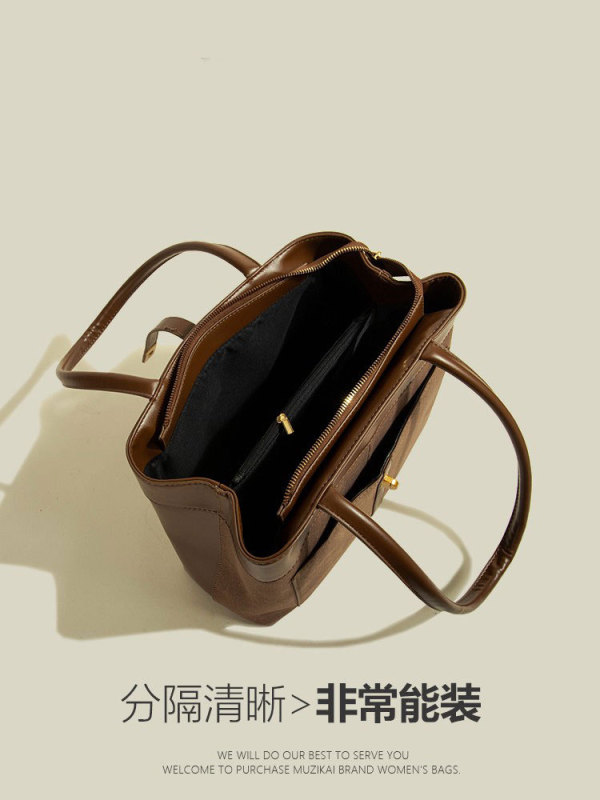 小众高级感大容量上班通勤包包女新款时尚手提托特包单肩包|undefined