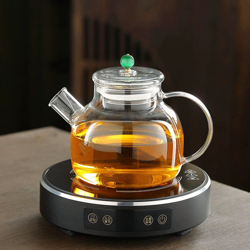 Glass teapot, capacious fruit flavored tea for home use, tea set