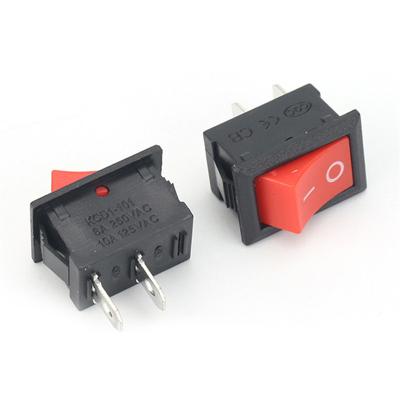 卸売 KCD 0.05kg ピン 2 ギアボートスイッチ銅足鉄足ロッカースイッチ小型家電スクエアボタンスイッチ|undefined