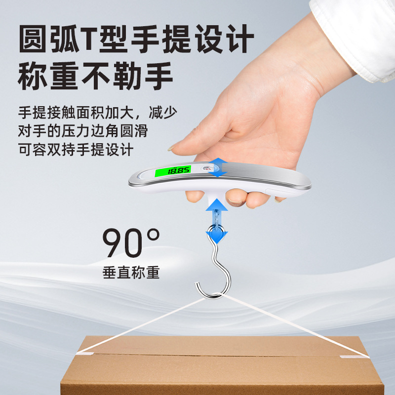 Escala electrónica al por mayor Mini Escala electrónica portátil escala portátil 50kg báscula de equipaje escala de peso de alimentos