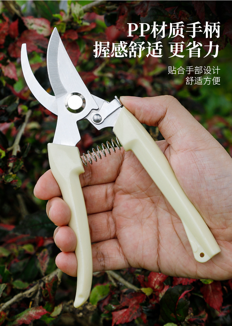 修枝剪刀摘果剪树枝专用剪花艺剪果树园林粗枝剪家用园艺剪刀-阿里巴巴