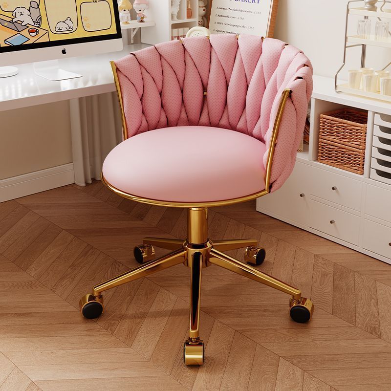 Light Luxury Computer Chair Bedroom Girls Dressing Table Stool Home Dormitory Stool Front Desk Chair Office Swivel Chair Makeup Chair