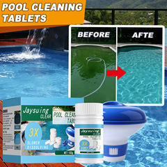 Jaysuing Pool Bubble Tablets, Pool Chlorine Tablets, Pool Water Treatment Tablets, Pool Cleaning Fast Dissolving Chlorine Tablets