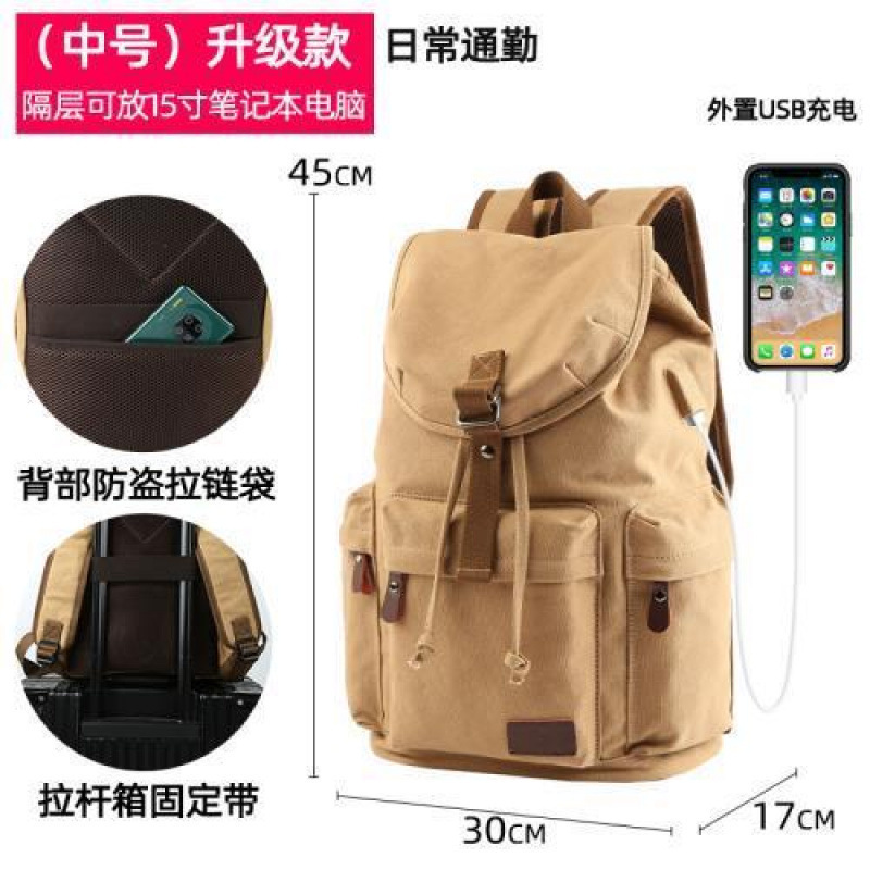 リュックサック男性大容量大学生カバンパソコンバッグファッション登山旅行カバンメンズバッグレトロ|undefined