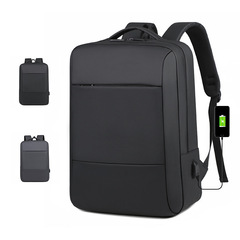 Business Dual Shoulder Bag for Men, Large Capacity Dual-Back Laptop Bag with Multiple Functions, High-End Travel Backpack