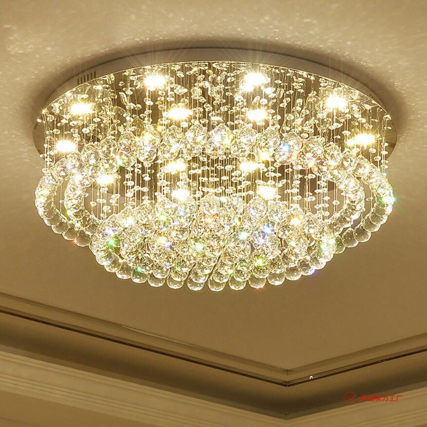 特价客厅水晶吊灯圆形创意个性餐厅卧室别墅大厅LED节能灯具灯饰