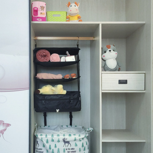 Home furnishings dustproof foreign trade cross-border multi-functional clothing travel large capacity foldable storage hanger bag storage bag