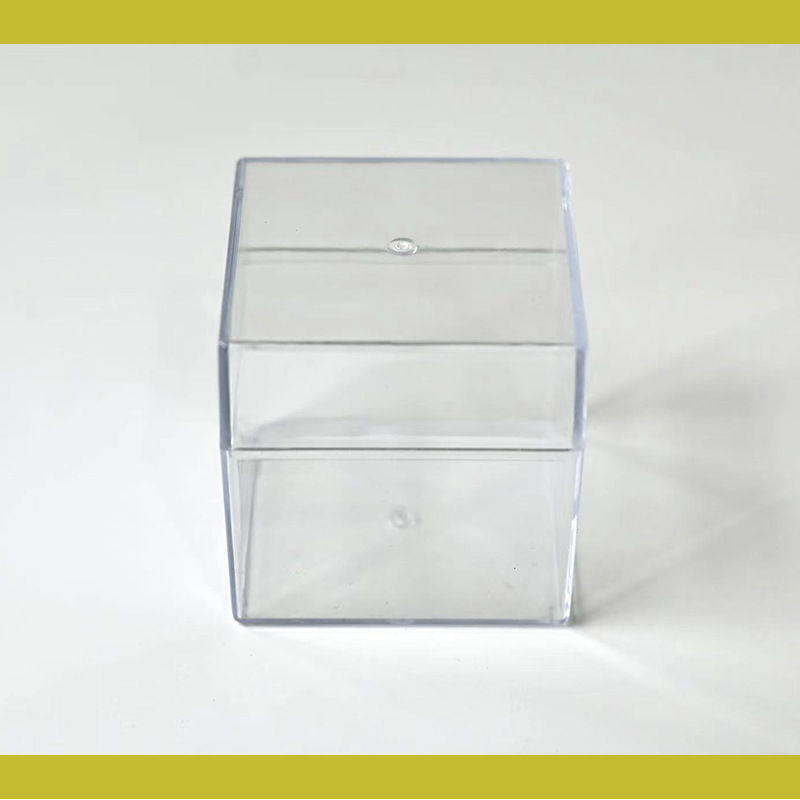 Caja de alimentos sellada de alta transparencia, chocolate cuadrado, bocadillos, dulces, caja de regalo de boda, caja de plástico transparente