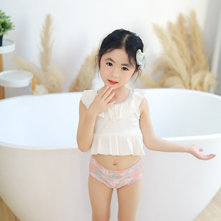 2022 new baby girls' split children's fashion Children's quick-drying cute South Korea girls' beach swimsuit