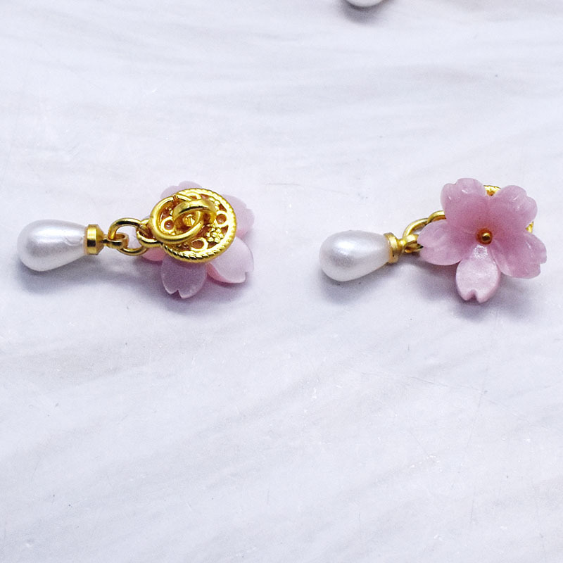 Fuchsia set drop-shaped