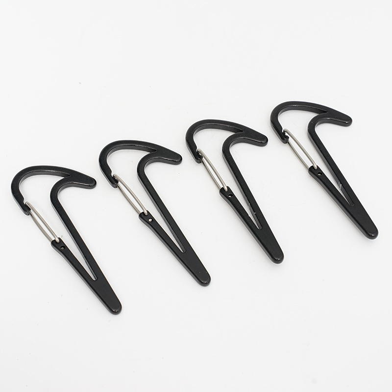 Supply of Steel Wire Spring-Loaded Carabiner Mountaineering Hooks, Aluminum Alloy Hanging Buckles, Luggage Accessories, and Special-Shaped Carabiners