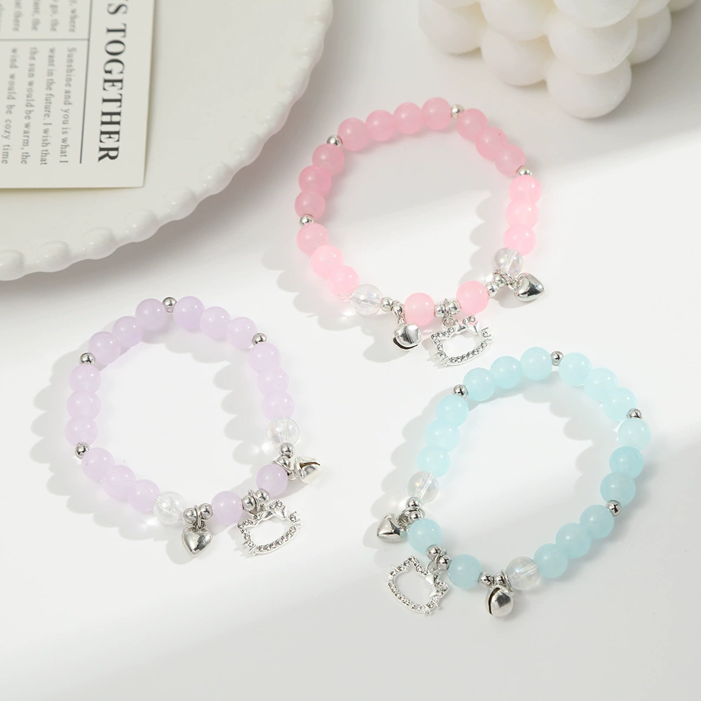 Fresh bracelet, cartoon brand small design cute small bell, simple and elegant design, kitten, internet celebrity