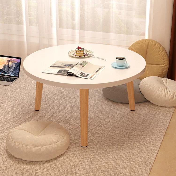 Маленький столик с эркером Журнальный столик Круглый стол Напольное сидение Спальня Мини Маленький деревянный стол Простой популярный в Интернете стол с татами
