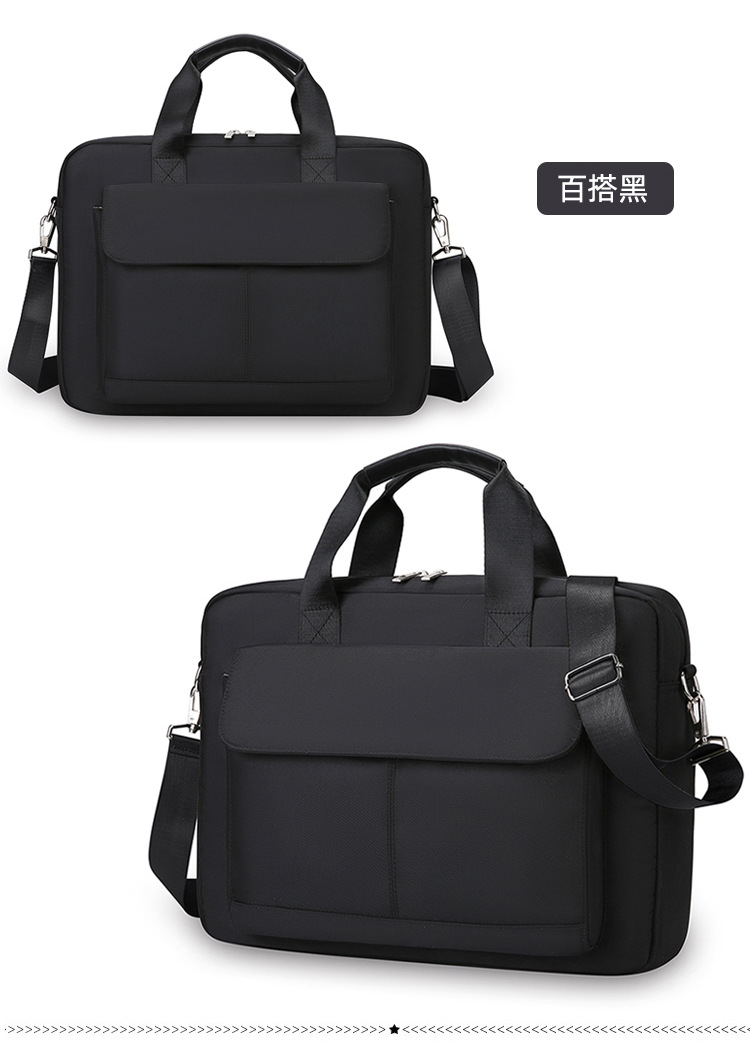 Bolsa de computadora portátil transfronteriza 15.6 pulgadas bolso de computadora de gran capacidad bolso de impresión de logotipo de negocios para hombres y mujeres