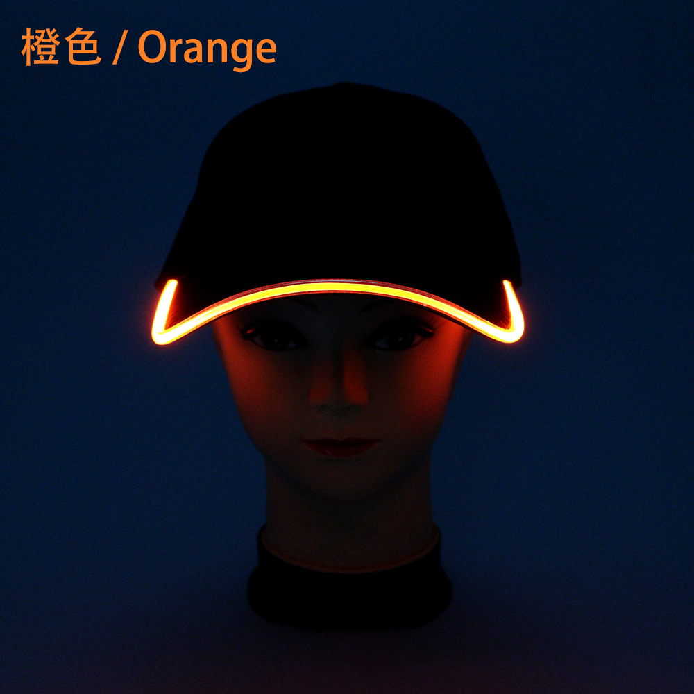 Concert LED sombrero de béisbol de ocio al aire libre turismo sombrero de luz de color sombrero de bar fiesta sombrero de lengua de pato