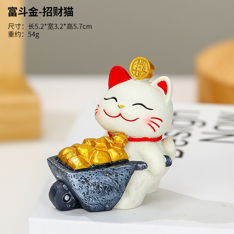 Regalos de Año Nuevo para acostarse y ganar adornos para el hogar del gato de la suerte