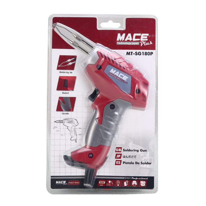 Pistola de soldadura manual 180W tipo calor externo pistola de alimentación manual pistola de soldadura eléctrica de alta potencia industrial pistola de soldadura manual