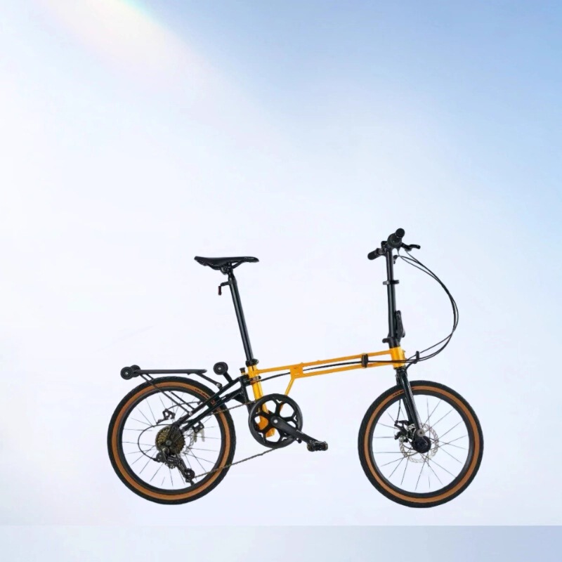 [Good Goods from the Source] Unisex 20inch 7-Speed Small Cloth Foldableing Bicycle 70% off with Super Design