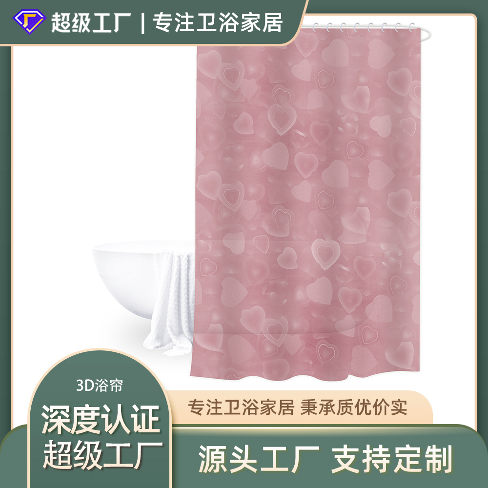 180 * 180 PEVA fábrica personalizada cortina de baño impermeable cortina de baño transparente cortina de baño cortina de baño cortina de puerta de baño