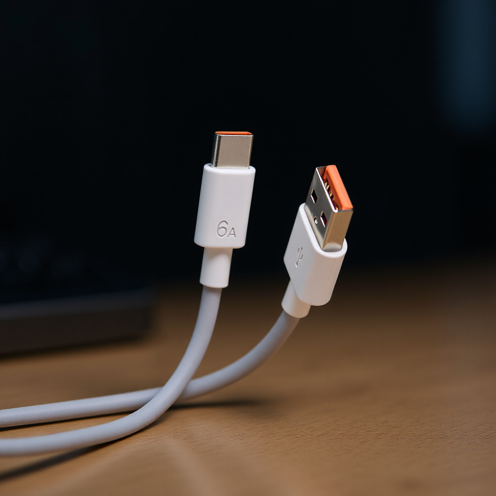 现货批发1米四芯type-c充电线复合铜1米超级快充6a快充线6A数据线