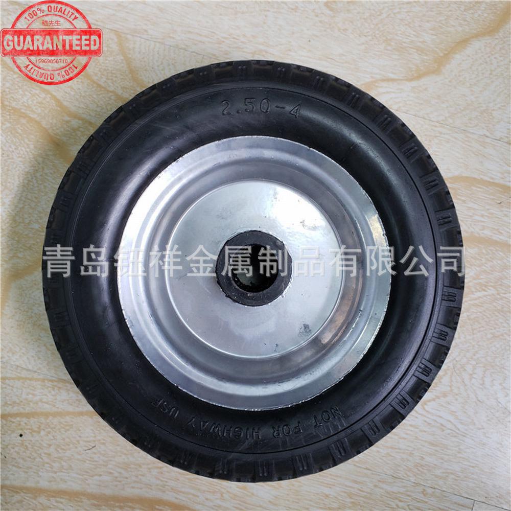 8X2寸户外车轮聚氨酯发泡单轮载重40公斤适用各种手推车 LEO