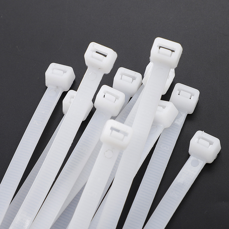 自锁插销式尼龙扎带大量批发白色绑扎带黑色塑料电缆扎线带扎线