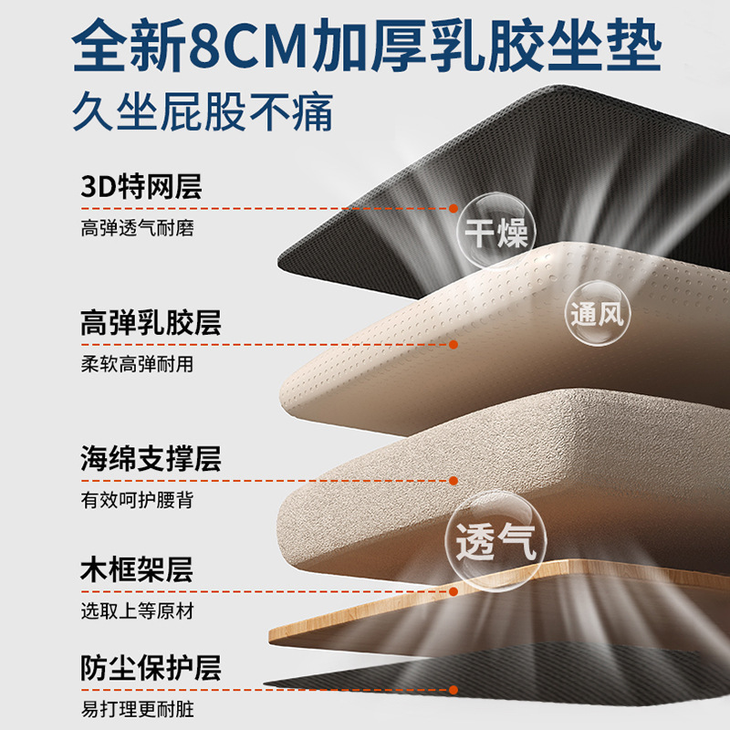 Silla de oficina, silla trasera, cómoda sala de reuniones sedentaria, silla de personal, asiento de trabajo, silla giratoria elevadora, silla de computadora doméstica