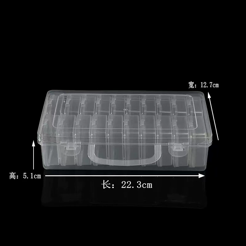 Storage box, small storage system, earrings, transparent plastic accessory