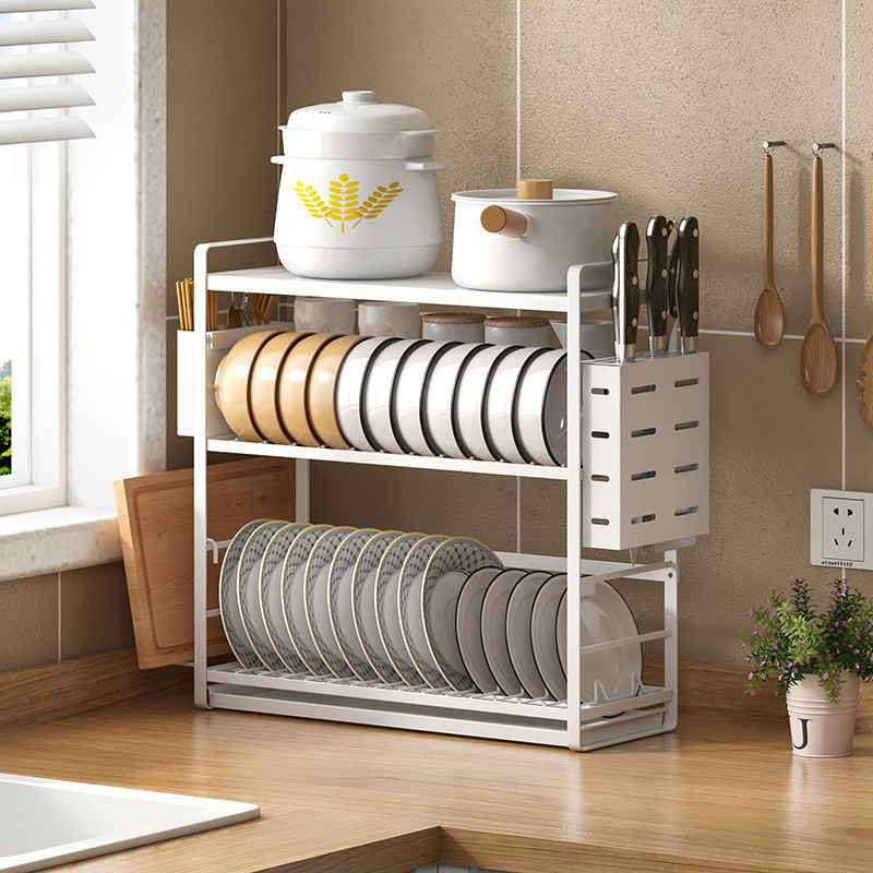 厨房置物架碗碟碗盘收纳架窗台晾洗放碗架沥水架碗柜碗筷放碗收纳