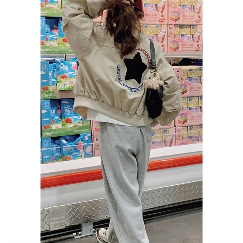 美式复古棒球服外套女2025春秋新款设计感宽松休闲百搭小个子夹克