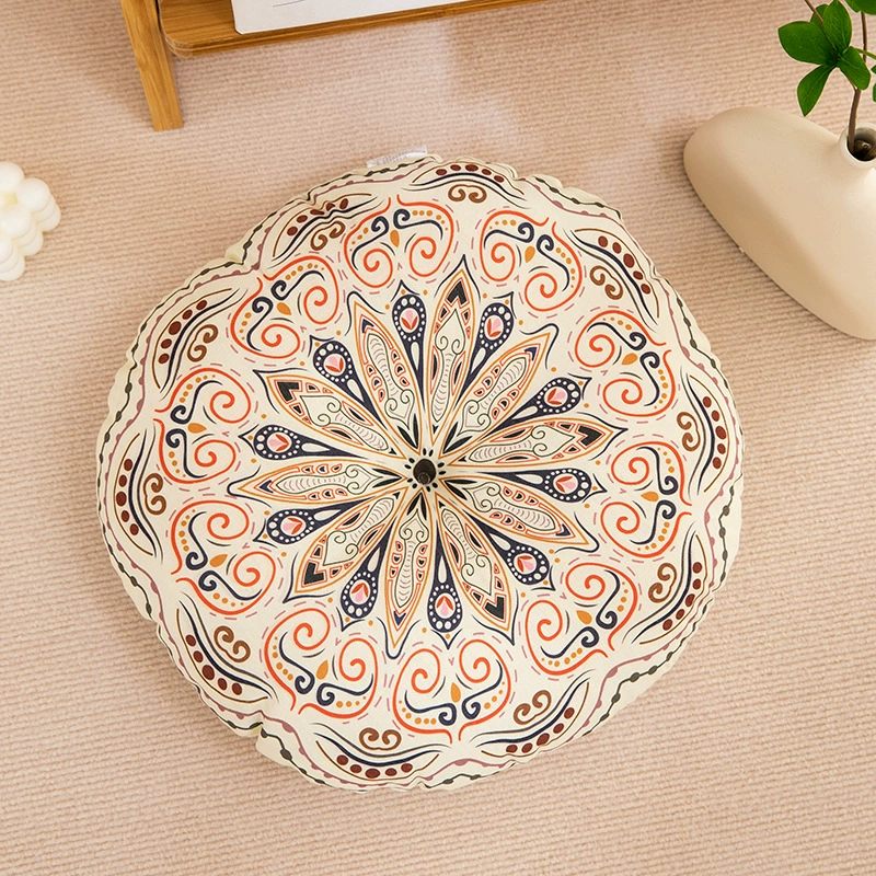Breathable double-sided pillow, cotton and linen, boho style