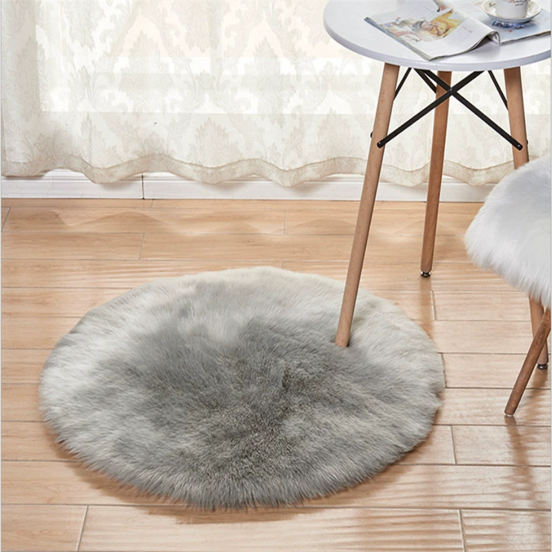 Round Plush Rug (Mingyu) — 5–6 cm Thick, suede backing, multiple diameters