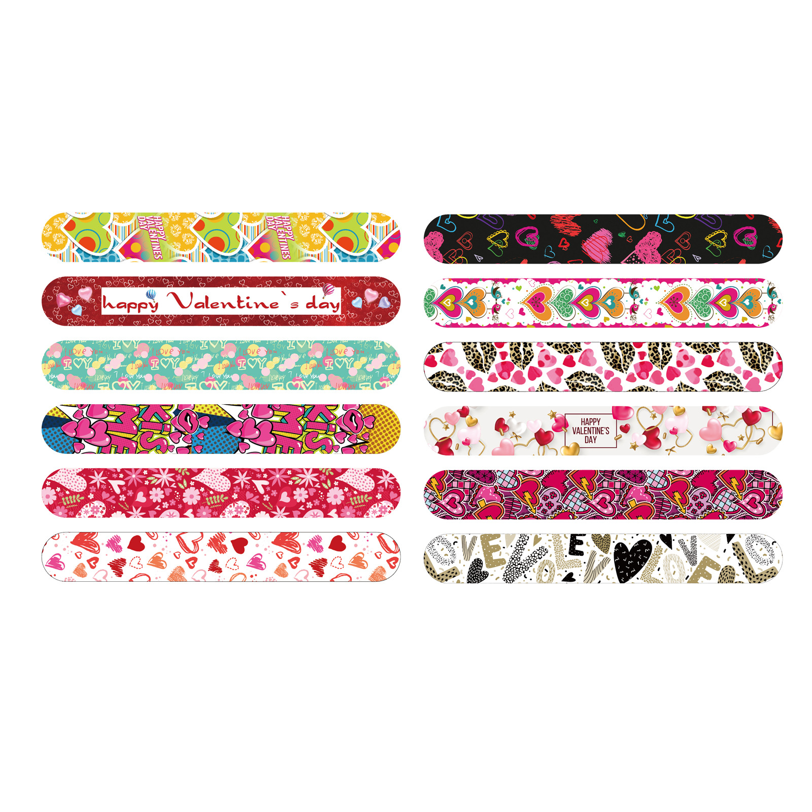 Nuevo día de San Valentín transfronterizo temático fiesta collar rosa amor arco iris brazalete de decoración