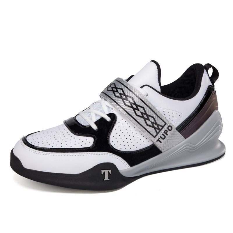 Men's and Women's Weightlifting Shoes, Squat Shoes, Men's Low-Top Velcro Slip-On Leather Breathable Sports Shoes, Training Shoes for Men Men's and Women's Weightlifting Shoes, Squat Shoes, Men's Low-Top Velcro Slip-On Leather Breathable Sports Shoes, Training Shoes for Men