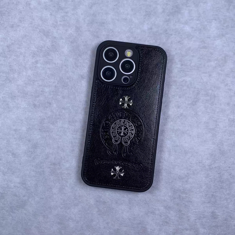 潮牌金属适用iphone15promax手机壳苹果16pro立体十字架个性13plu|undefined