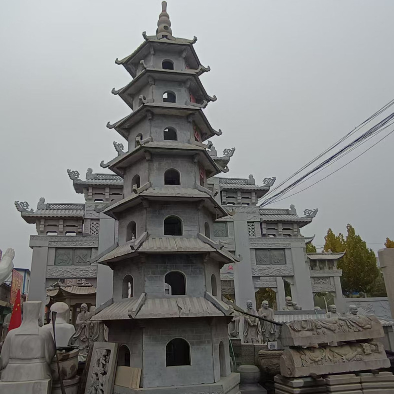 现货石雕石塔 寺庙景区佛塔 园林景区文昌舍利塔 免费安装