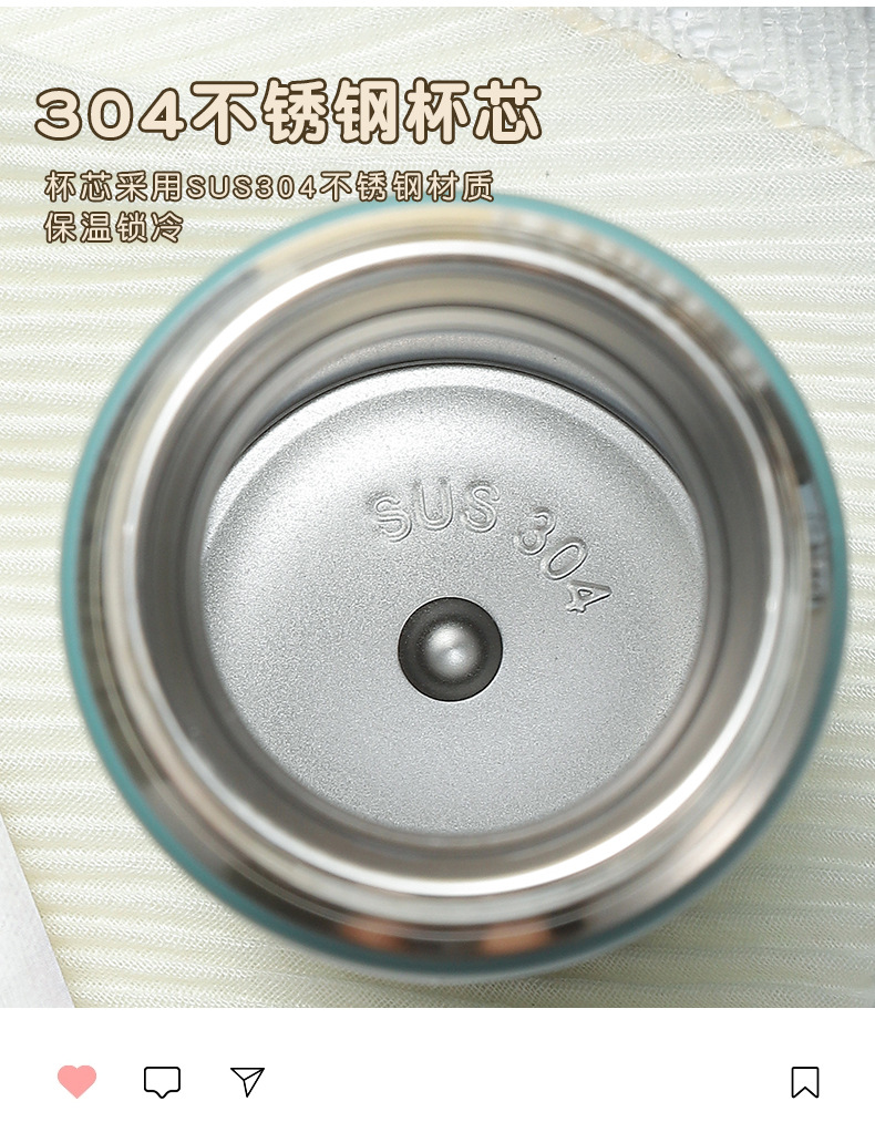 Office and business vacuum insulated cup, 304 stainless steel cup set, gift box, customized annual meeting gift, tea-water separation cup pic 32