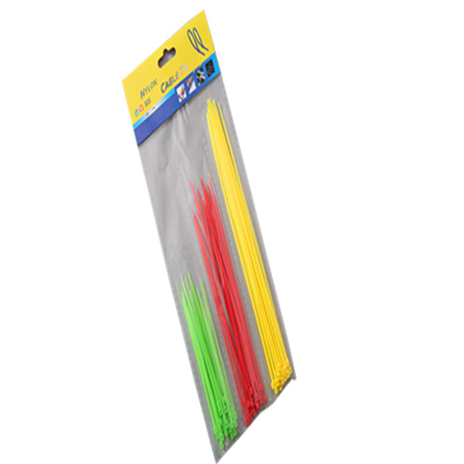 批发供应优质环保尼龙扎带3*200自锁式园林扎带OPP分隔袋塑料扎带