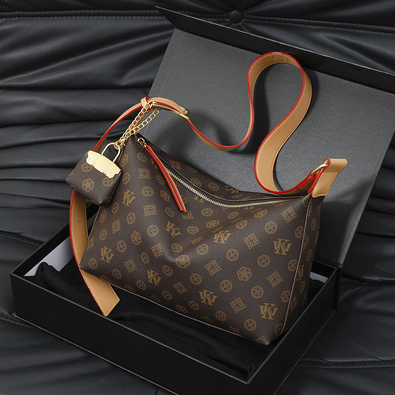 New Simple and High-Quality Armpit Bag, Fashionable Large-Capacity Printed Four-Season New Single Shoulder Cross-Body Women's Bag Classic