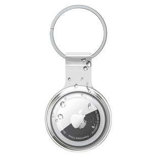 Suitable for Airtag Protective Case Apple Anti-Lost Positioning Tracker All-Inclusive Tpu Waterproof Protective Case Keychain