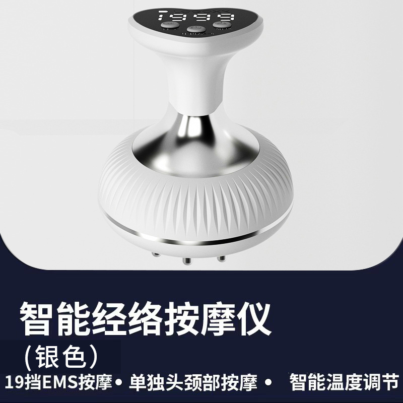 家庭用知能電気経絡ブラシ充電振動加熱揉腹筋絡マッサージ器美容院掻爬器赤色光|undefined