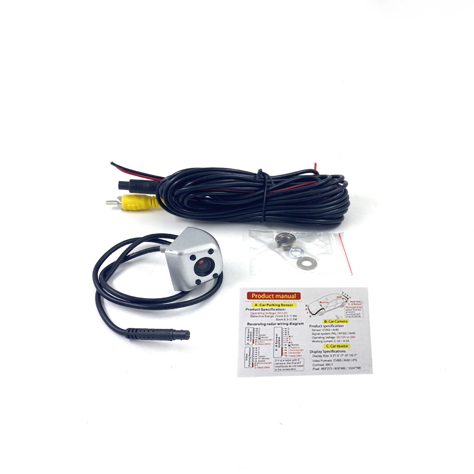 4灯小韩式螺杆外挂 ccd高清车载摄像头 夜视倒车摄像头