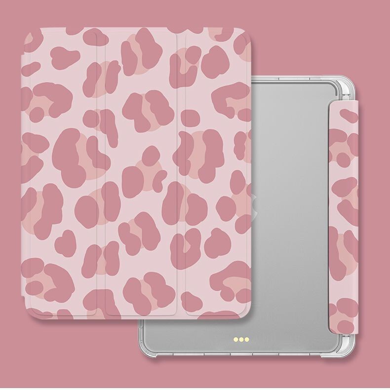 Colorful leopard print iPad case 11th generation proAir8 6th generation 10.2/9.7 70% off airbag drop-proof with pen slot