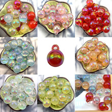 亚克力幻彩吊孔uv电镀串珠散珠珠子DIY手工钥匙扣饰品配饰细闪