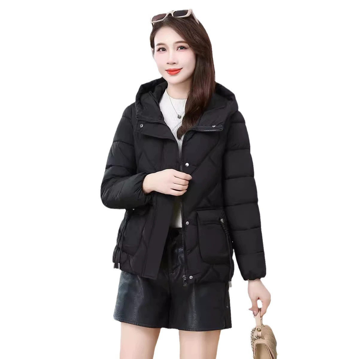 Короткая демисезонная куртка пуховик, для подростков, slim fit, западный стиль